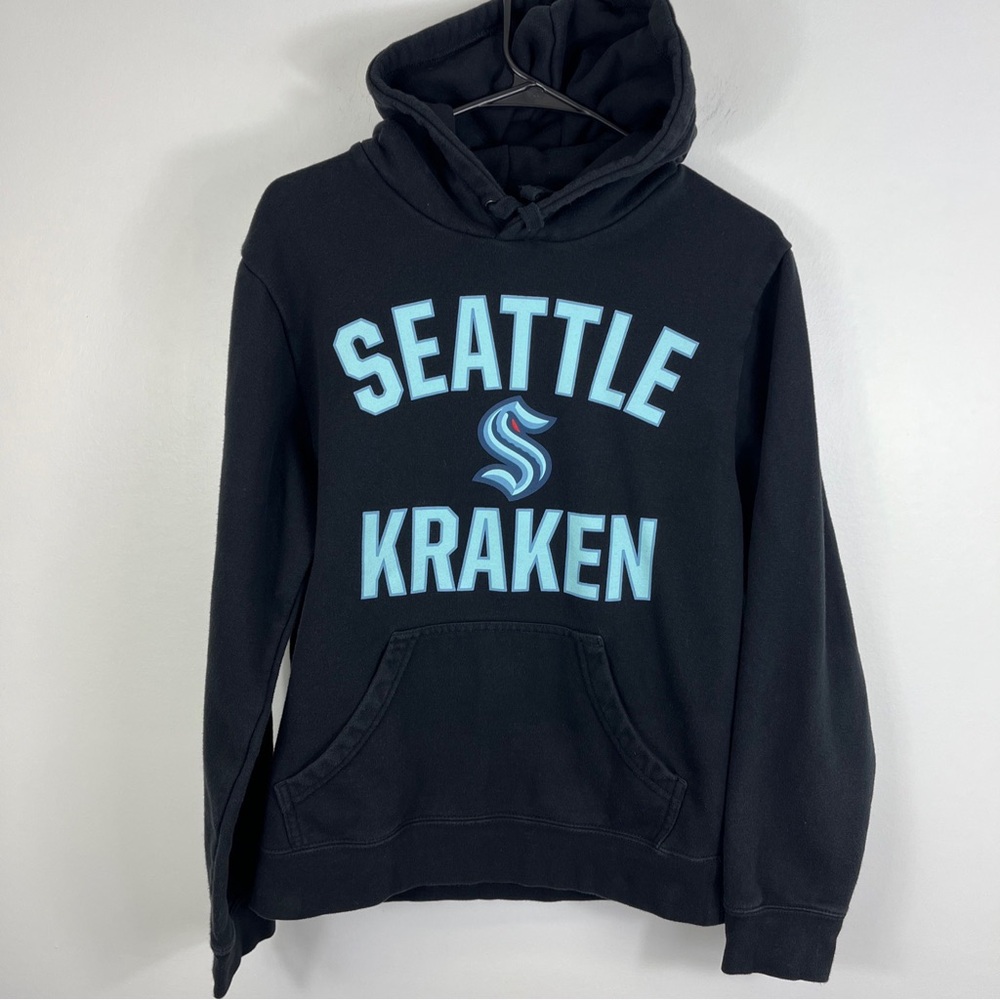 Seattle Kraken Fanatics Men's Hoodie Sweatshirt Black Sz Small NHL Hockey